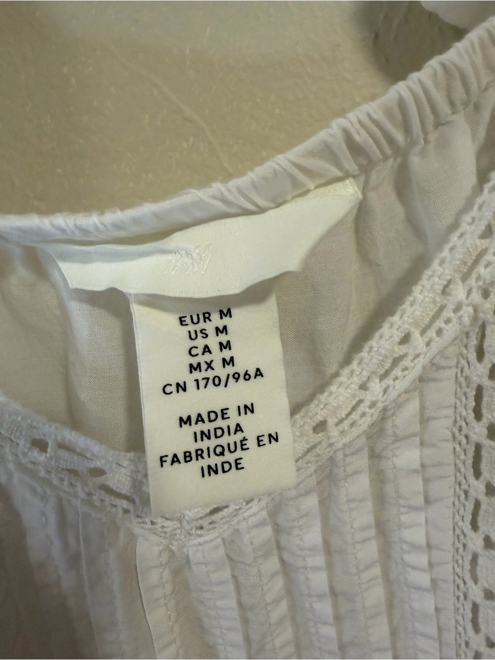 H&M White Ruffle Lace Trim Blouse - Picture 4 of 5